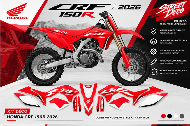 Kit déco Honda CRF150R 2026 - STREET DECO