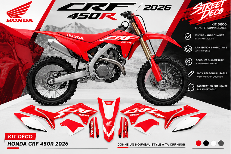Kit déco Honda CRF450R 2026 - STREET DECO