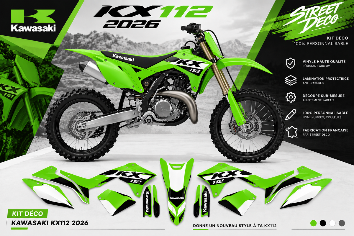 Kit déco Kawasaki KX112 2026 - STREET DECO