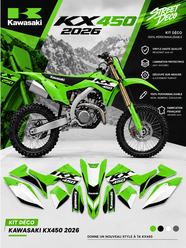 Kit déco Kawasaki KX450 2026 - STREET DECO